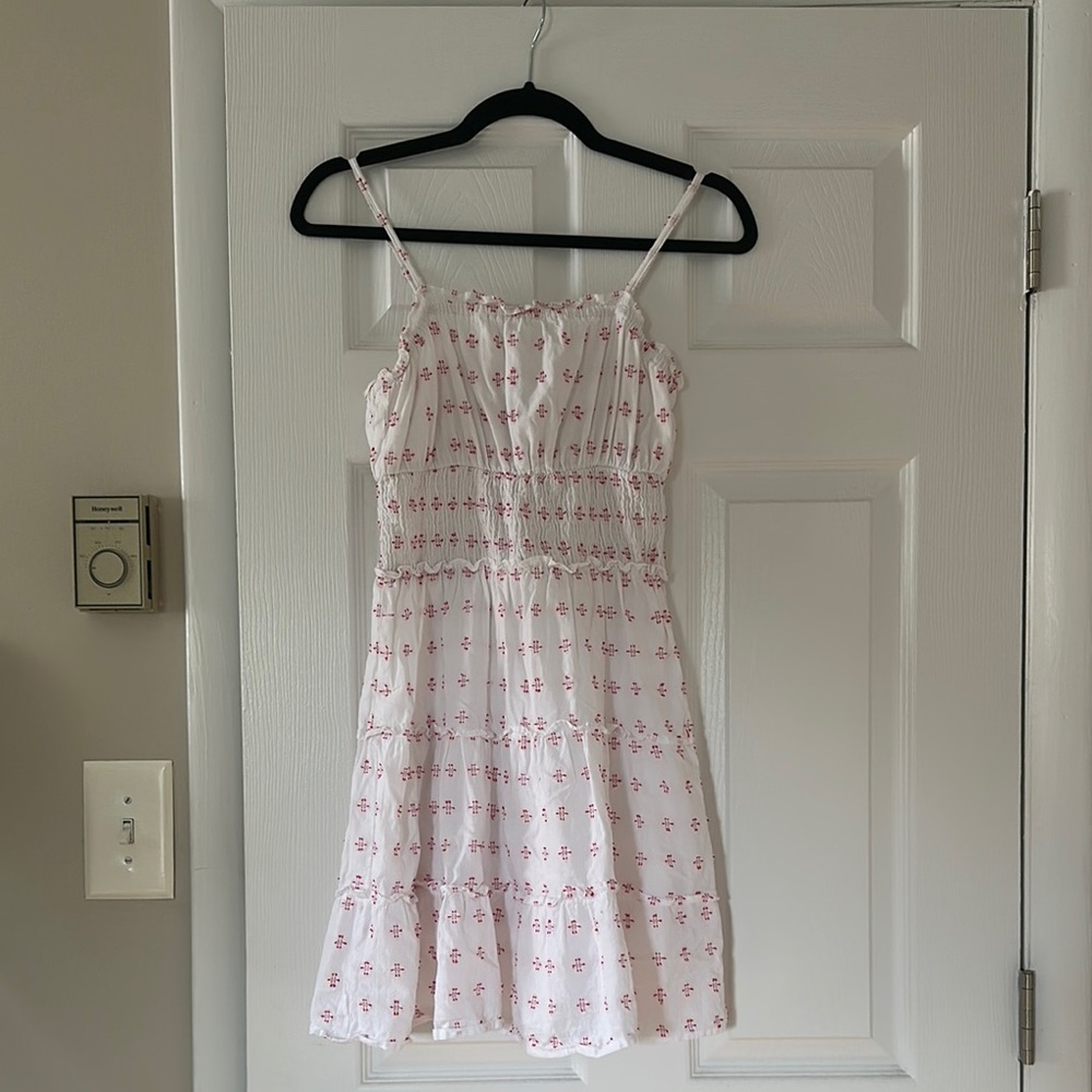 Jessica Simpson White and Red Floral Dress